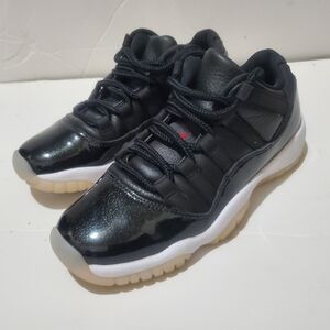 Nike Air Jordan 11 Retro Low '72-10' Black White Size 5.5